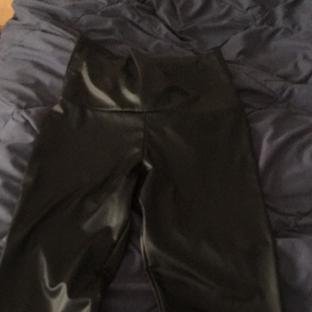 Faux leather leggings, never worn